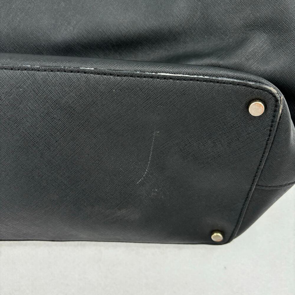 Kate Spade Tote Bag Black Ari Laurel Way Saffiano Leather Large Shoulder Handbag - Picture 7 of 15